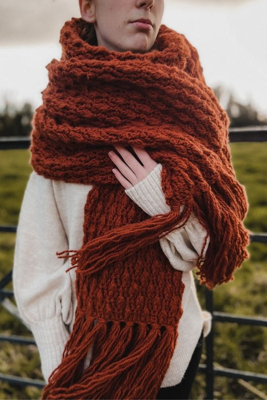 How To Wear An Oversized Scarf