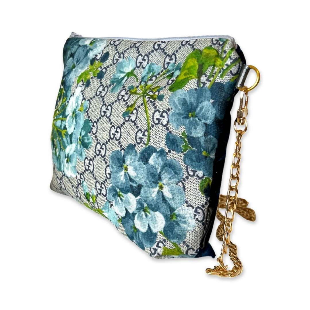 Scarf – “GG Logo Blooms Blue Vintage Scarf Crossbody Bag” – James
