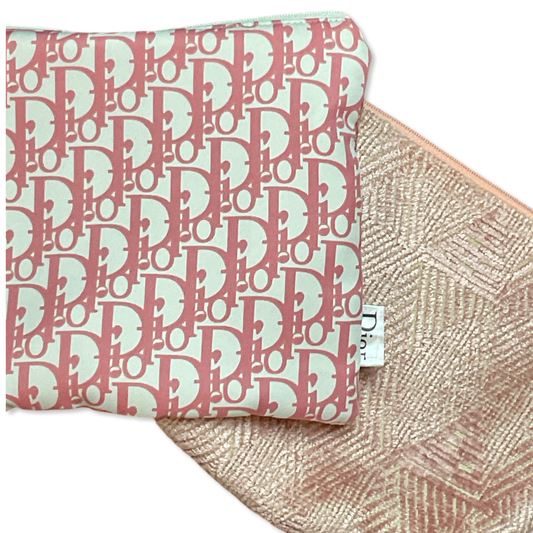 Trotter Pink Vintage Silk Scarf Crossbody Bag