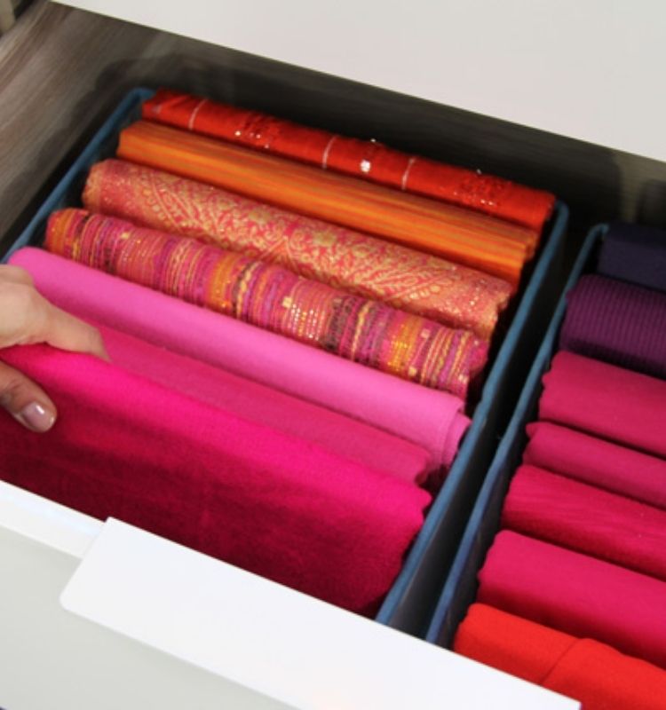 How To Fold And Organize Scarves