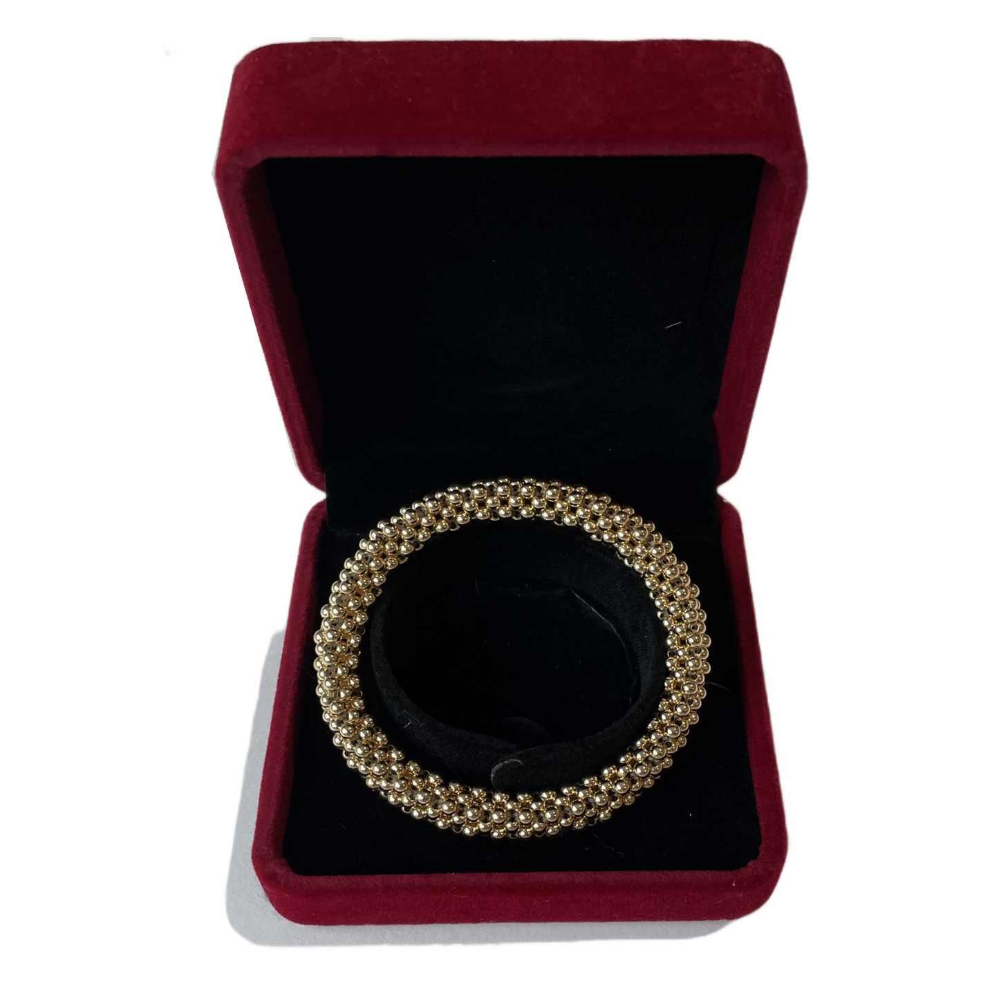 Beaded Stretch Bracelet in Gold or Silver