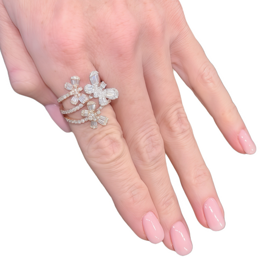 Butterfly Diamond Ring
