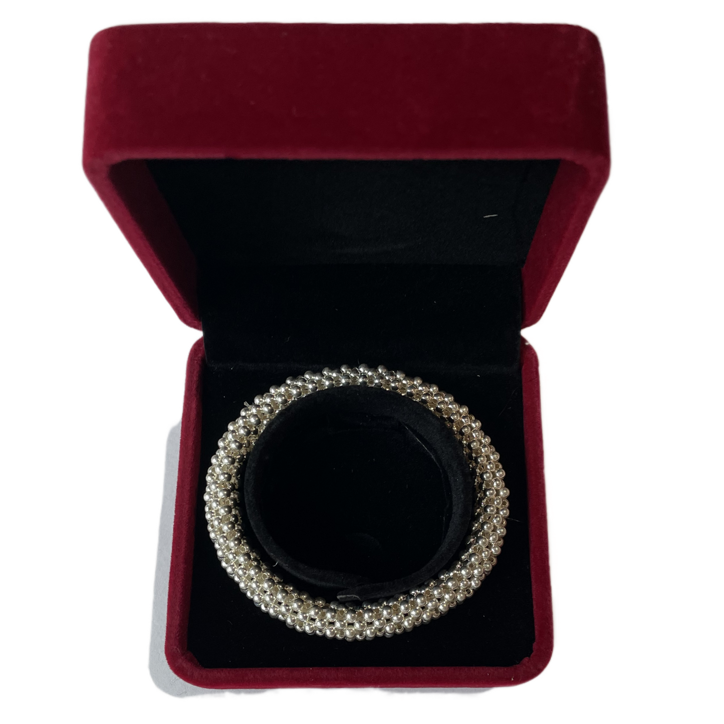 Beaded Stretch Bracelet in Gold or Silver