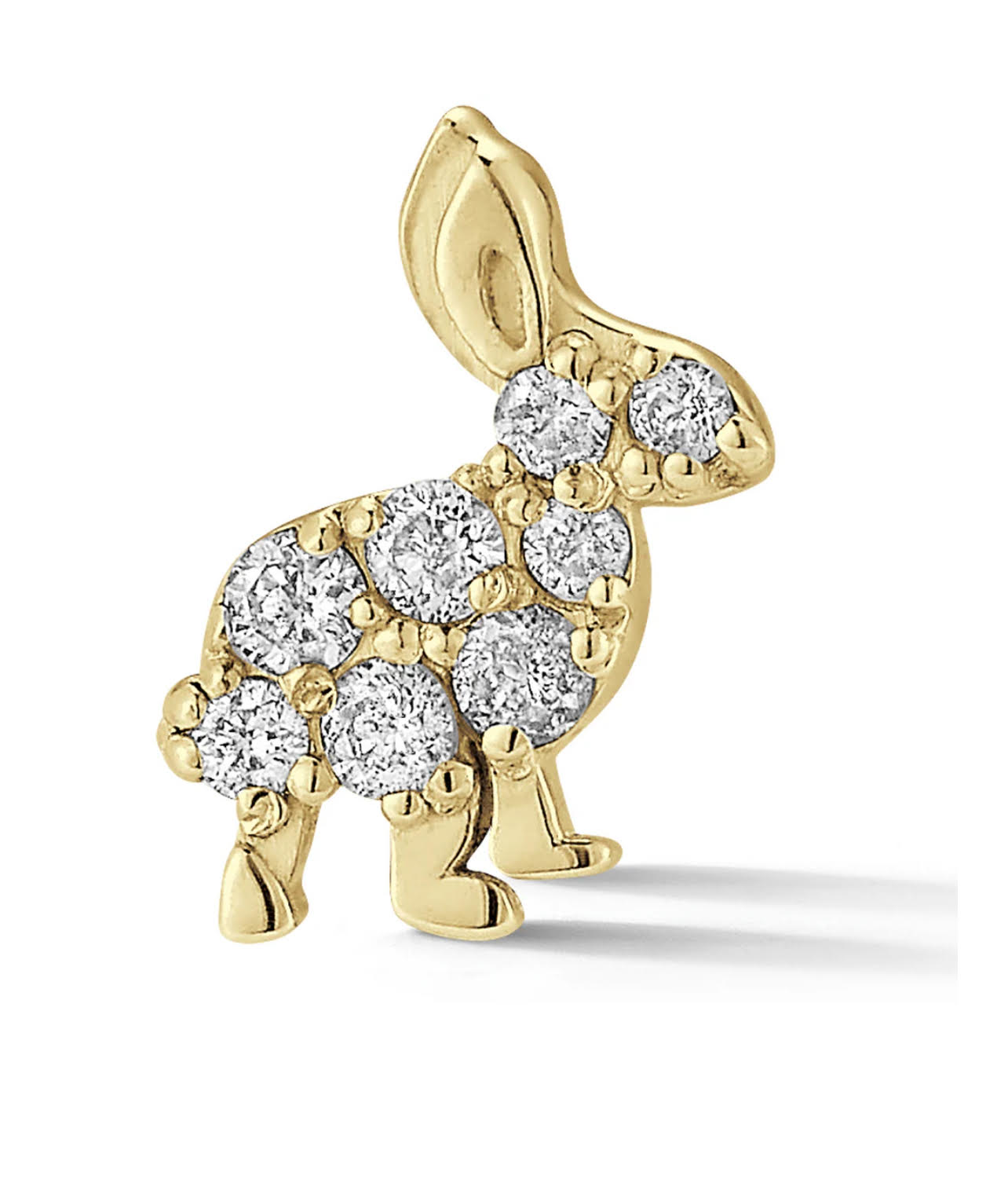 Bunny Diamond Stud Earring