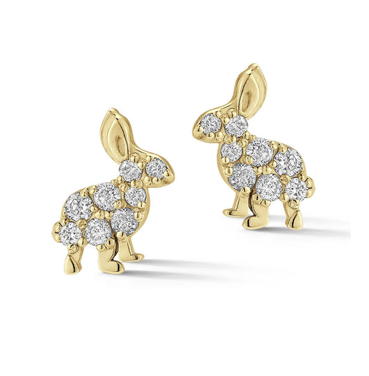 Bunny Diamond Stud Earring