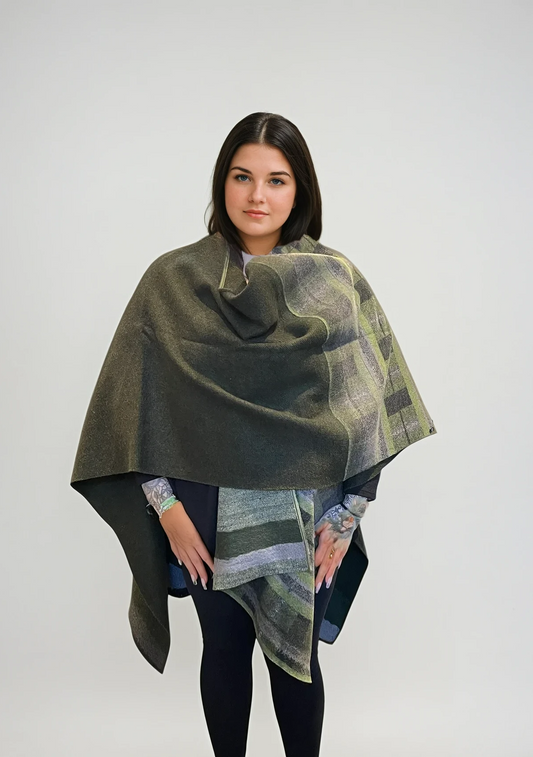 Oversized Cashmere Wool-Blend Cape